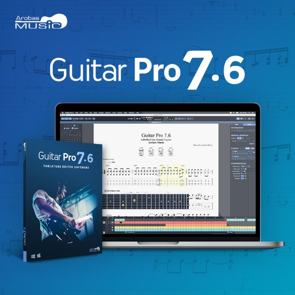 [GuitarPro] 기타프로 7.6 악보 제작 소프트웨어 (전자배송)