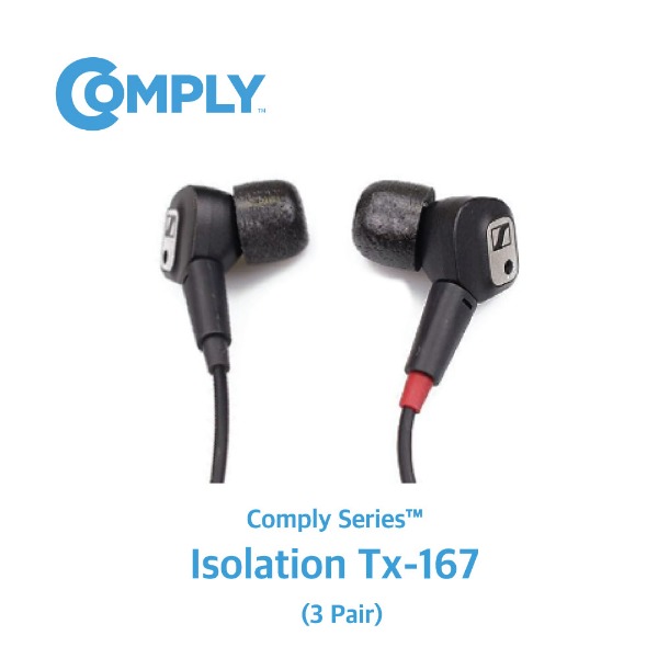[COMPLY] 컴플라이 폼팁 Isolation™ 이어팁 Comply Series Tx-167 (3 pair) - 공식 수입사 정품