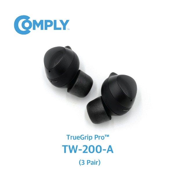 [COMPLY] 컴플라이 폼팁 TrueGrip Pro™ 트루그립 프로 이어팁 TW-200-A (갤럭시 버즈 1,2, 버즈+ 호환 / 3 pair) - 공식 수입사 정품