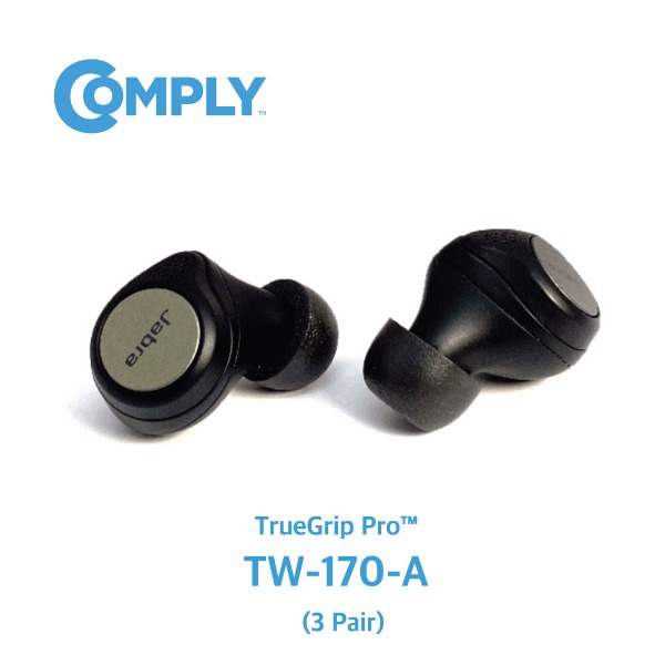 [COMPLY] 컴플라이 폼팁 TrueGrip Pro™ 트루그립 프로 이어팁 TW-170-A (Jabra 자브라 65t, 75t 호환 / 3 pair) - 공식 수입사 정품