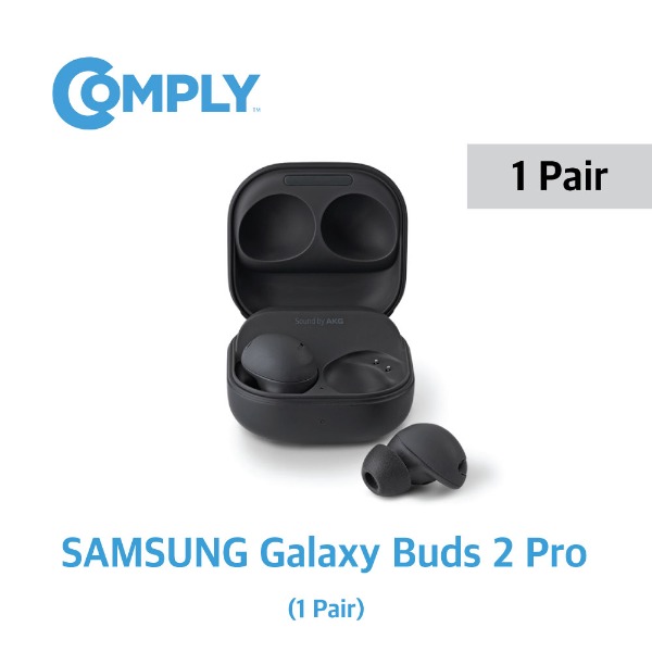 [COMPLY] 컴플라이 폼팁 삼성 갤럭시 버즈2 프로 전용 이어팁 (SAMSUNG Galaxy Buds 2 Pro only / 1 pair 싱글팩) - 공식 수입사 정품